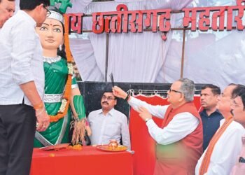 भाटापारा में महतारी और शहीद श्रीकृष्ण गजानन की प्रतिमा का अनावरण : आडिटोरियम का लोकार्पण, चौपाटी सहित विभिन्न विकास कार्यो का भूमि पूजन