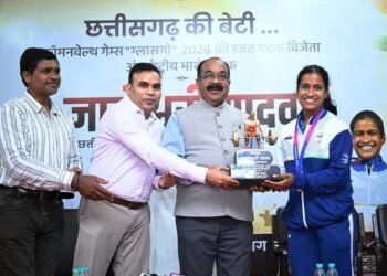 ज्ञानेश्वरी की सफलता से राज्य के युवा लेंगे प्रेरणा, खेलों के लिए तैयार होगा अच्छा वातावरण – श्री अरुण साव