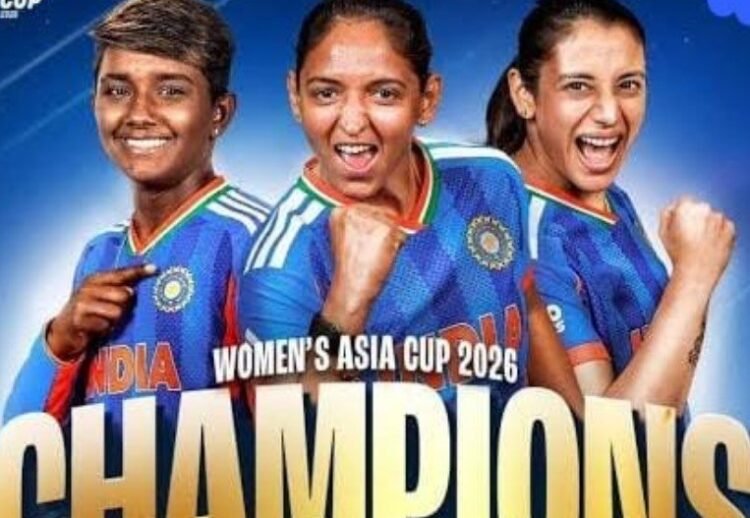 महिला टी-20 एशिया कप 2026 की चौंपियन बनी भारतीय टीम, वित्त मंत्री श्री ओपी चौधरी ने दी बधाई