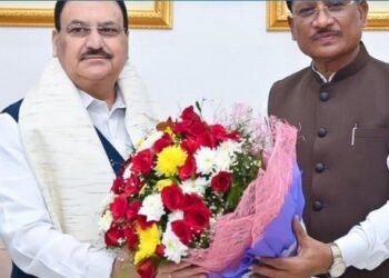 मुख्यमंत्री श्री विष्णु देव साय ने केंद्रीय स्वास्थ्य एवं परिवार कल्याण मंत्री श्री जगत प्रकाश नड्डा का किया आत्मीय स्वागत
